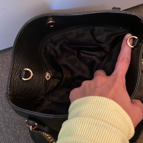 Michael Kors black pebbled leather shoulder bag with matching Wallet - Picture 8 of 17